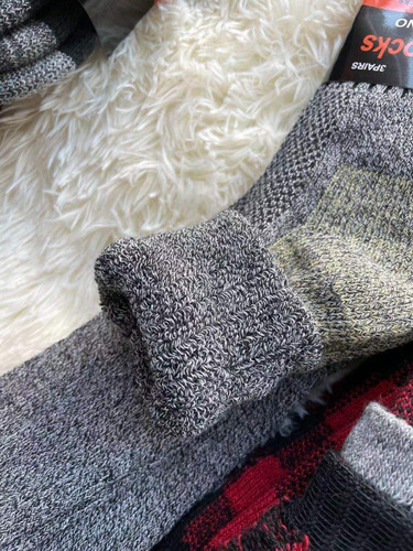 Imagen 4 de 4 de Precio X12 Calcetines Hombre 100% Algodón Grueso Invierno