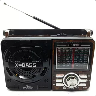 Radio Retro Bluetooth Vintage Portátil Am Fm Radinho Cor Marrom Voltagem 110v/220v