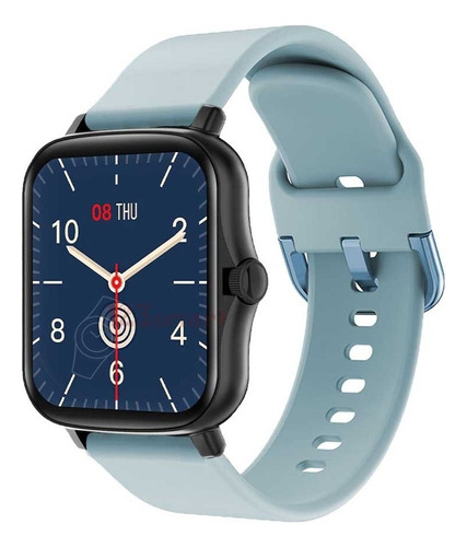 Pulseira De Silicone Para Amazfit Gts 2 Gts2 Cor Azul-bebê Largura 20 Mm