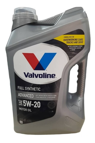 Aceite Full Sintetico 5w20 Valvoline 4,73 L