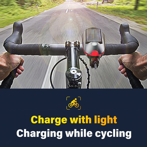 Faro Delantero De Bicicleta Mtb, Recargable Por Usb, Luz Sol
