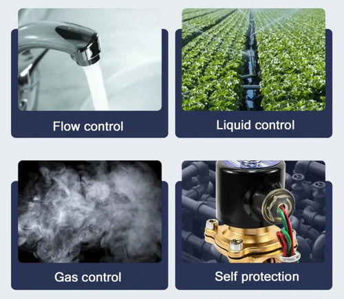 Valvula Solenoide N/ Abierta 1/2 Combustible Agua Aire 220v