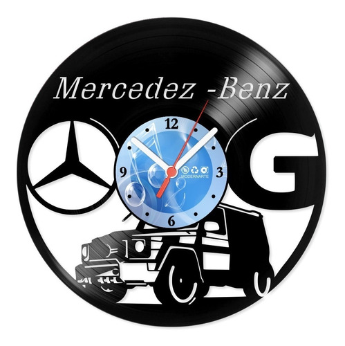 Relógio De Parede Disco Vinil Mercedes Benz G - Vca-032