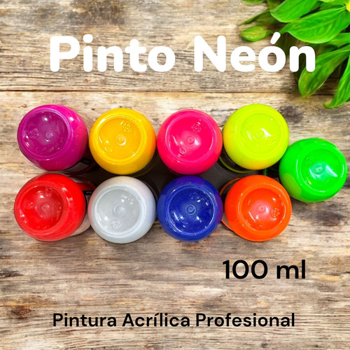 9 Pinturas Neon Pinto 100 Ml