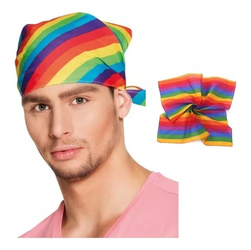 Pañoletas Orgullo Lgtb Bandanas Arcoiris Pride 53x53cm X12u