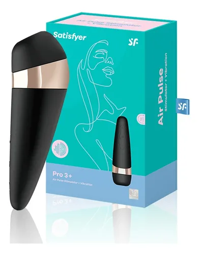 Satisfyer Pro 3+ Vibrador Con Succion De Clítoris Recargable Color Negro