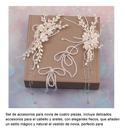 Accesorios Para El Cabello De Novia Perla De Cristal Boda