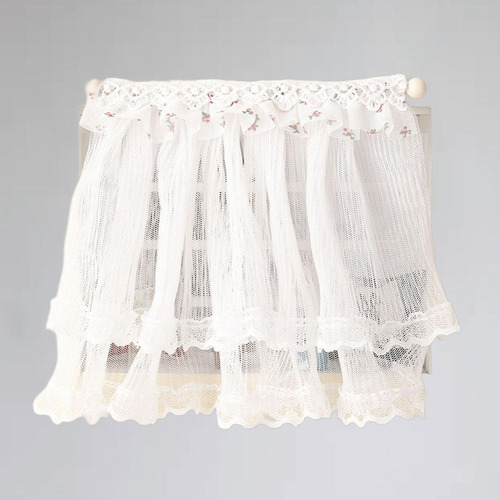 Nova Cortina De Ventana De Encaje For Casa De Muñecas,