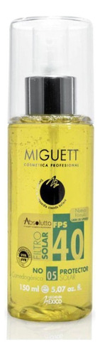 Miguett Filtro Solar Gel Absolutta Fps 40 Unidad