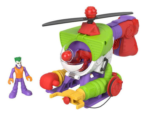 Dcsf Veículo De Brinquedo The Joker Robo Copter Imaginext