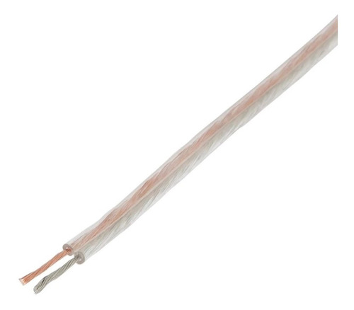 Cable Para Bocina Polarizado Calibre 18 Transparente (metro)