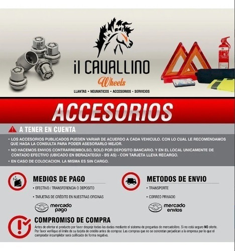 Imagen 2 de 2 de Kit De 20 Tuercas A/plana Cromadas Torino Envio Cavallino