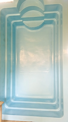 Pileta De Fibra 3,80 X 2,20 X 1,10 Oferta!!! Azul Claro