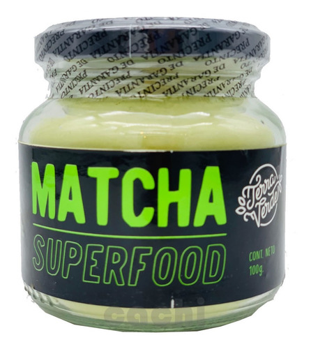 Imagen 1 de 3 de Matcha Puro Terra Verde 100gr Superfood