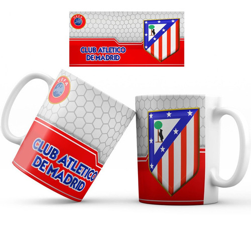 Mug Pocillo Atletico De Madrid Equipo Futbol Regalo