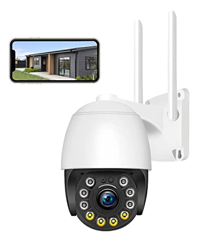 Security Camera Outdoor Wired With Night Vision Color, ...