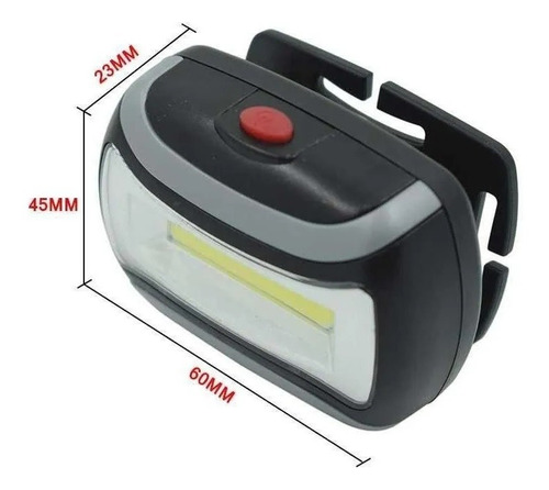 Imagen 3 de 7 de Linterna Vincha Led Minera Cabeza 3 Intensidades 400 Lumens