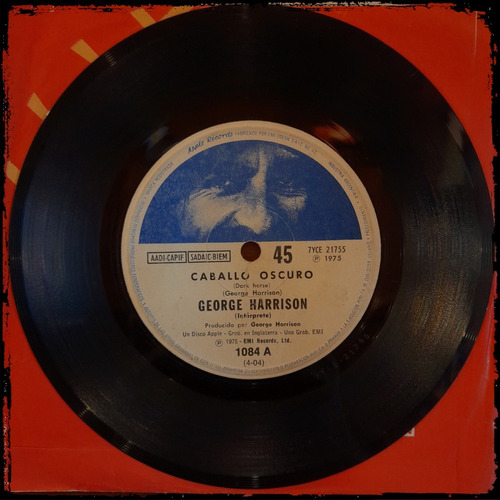 George Harrison - Beatles - Caballo Oscuro Vinilo Single