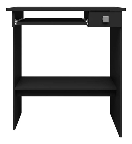 Mesa Para Computador 1 Gaveta - Ajl Móveis Cor Preto