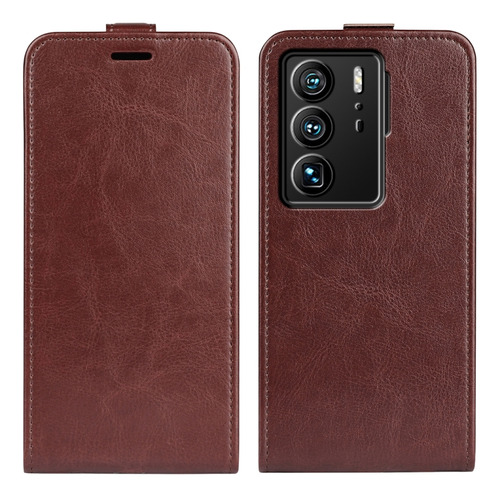 R64 Vertical Flip Leather Case For Zte Axon 40 Ultra