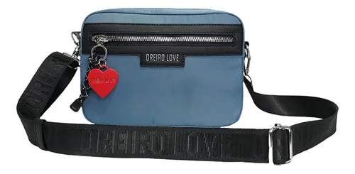 Cartera Bandolera Oreiro Love Urbana 28279 Mujer Negro/beige