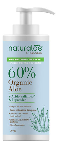 Gel De Limpieza Facial Piel Mixta A Grasa Naturaloe