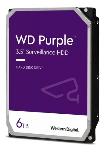 Unidad Disco Duro Wd Hdd Purple 6tb 256mb 3.5 PuLG Sata