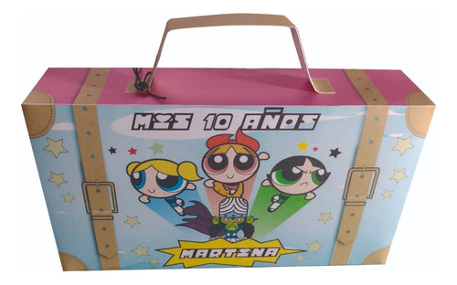 20 Souvenir Infantil Valija Chicas Superpoderosas Para Armar