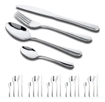Comprar Set Cubiertos Acero Inoxidable Juego De Cubiertos 24pzs