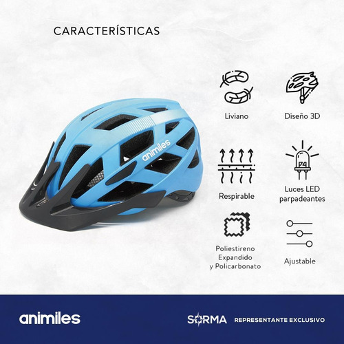 Imagen 2 de 10 de Casco Bicicleta Con Visera Luz Trasera Carga Usb