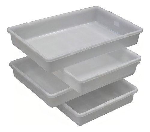 Bandeja Plastica Açougue 18 Lt Pead Congelamento 40 X 60 Cm