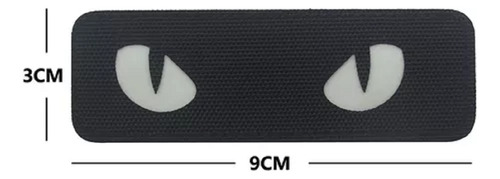 Parches De Ojos De Gato Bordados Parche Luminoso Para Cascos
