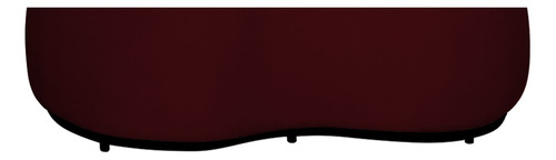 Puff Decorativo Beatriz Orgânico Suede Marsala