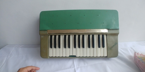 Imagen 3 de 6 de Piano Organo Antiguo Vintage Hohner Verde Menta