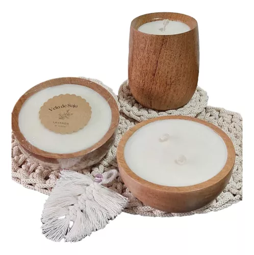 kit para hacer velas de soja aromatizadas naturales