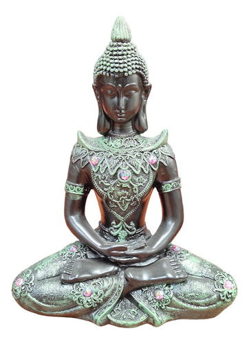 Imagen Buda Meditando 26cm De Alto - Apto Exterior