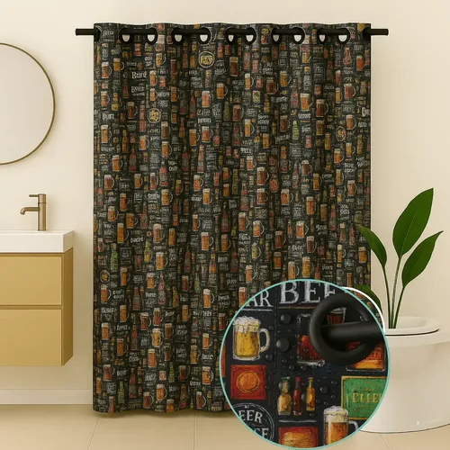 Cortina Impermeável Para Box Banheiro Lindas Estampas 2x1,40
