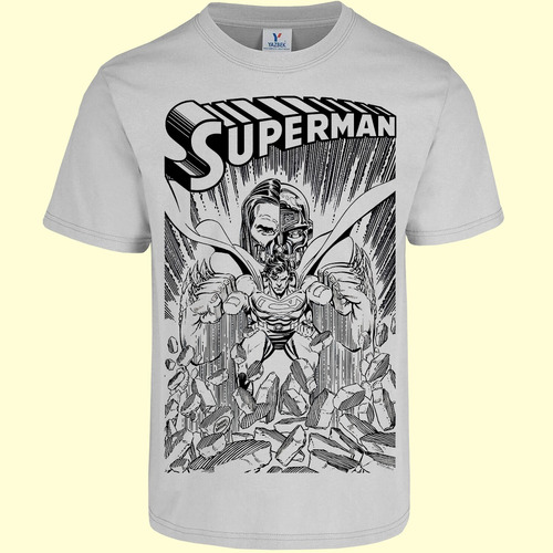 Playera Superman Cyborg Y Doomsday Arte Por Jurgens 90s