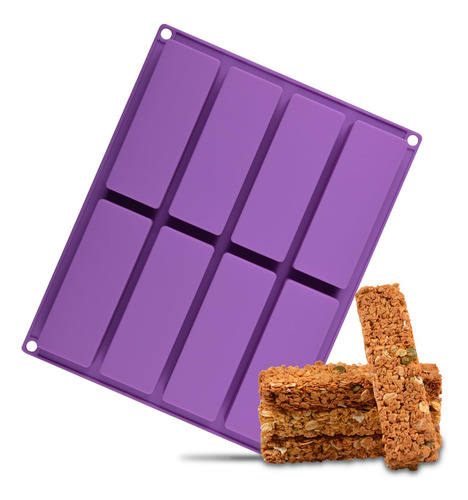 Molde De Silicona Para Barra De Granola Rectangular