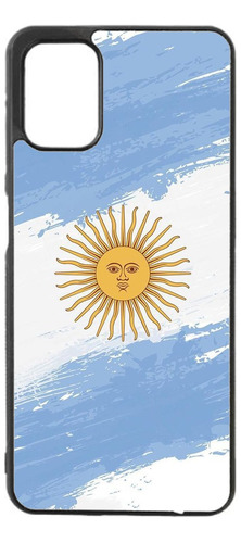 Funda Bandera  Argentina Compatible Moto G9 Plus Reforzada