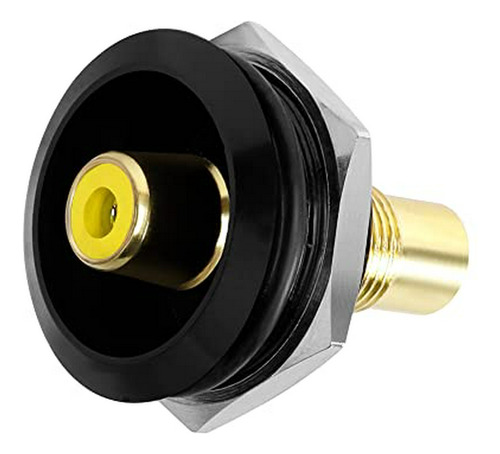 Adaptador Fijo Rca Chapado En Oro, Hembra A Hembra, Compatib