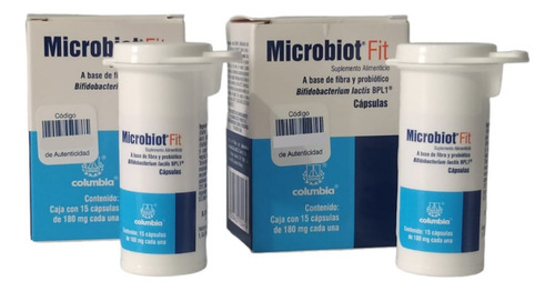 Probioticos Suplemento Capsulas Pack 2 Frascos Microbiotfit 