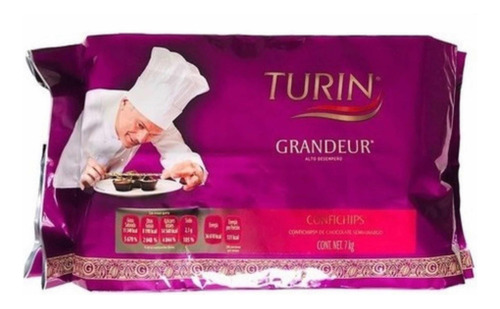 Cobertura De Chocolate Amargo 70% Cacao Turin Grandeur 6 Kg