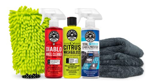 Chemical Guys Hol357 Clean & Shine Kit De Inicio 7 Piezas