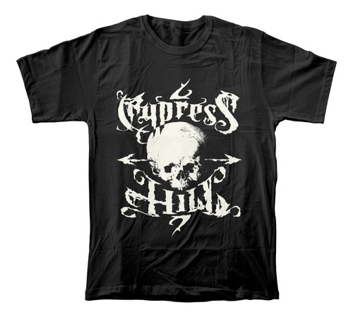 Camiseta Algodón Peinado Estampado De Cypress Hill Hip Hop