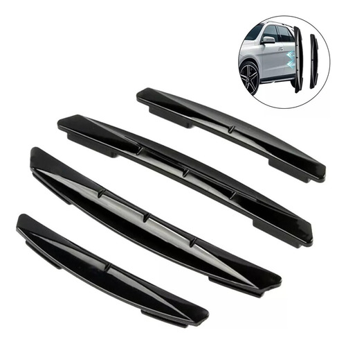 Protectores Borde Filo Puerta Vehiculo Auto Tope Antigolpes Negro