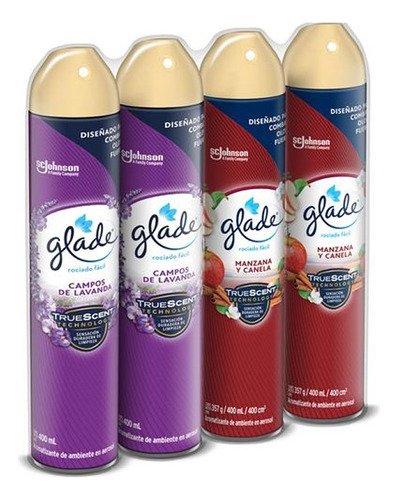 Ambientador Glade Kit X 4 Und - Unidad a $11750