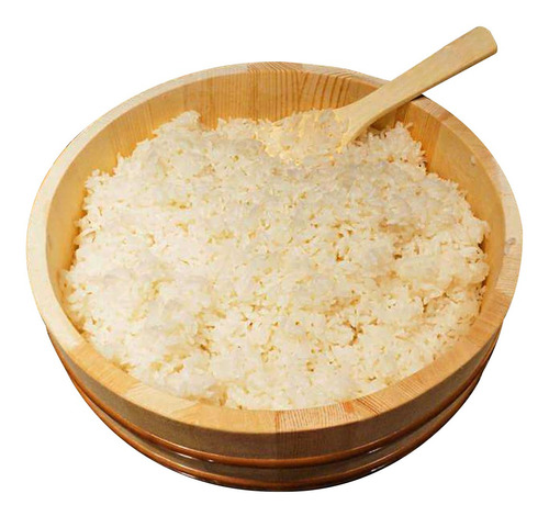 Hanguiri 32 Cm Bacia Madeira Para Arroz + Espátula 30 Cm