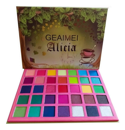 Paletas De Sombras Para Ojos Maquillaje Paleta 35 Tonos C /c Color De La Sombra Alicia Geaimei