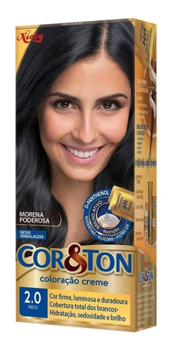 Tintura Cor E Ton 2.0 Preto Tinta Cabelo